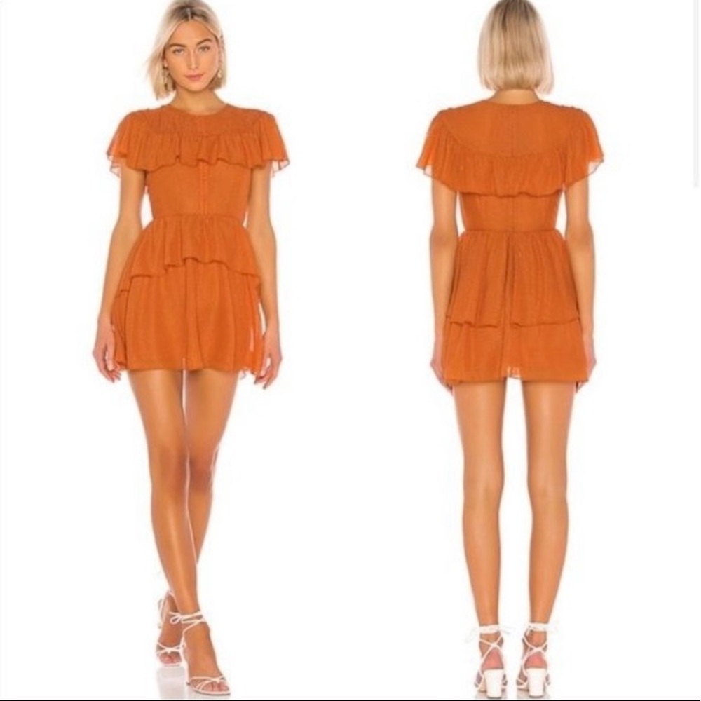 House of Harlow Orange Clint Mini Dress REVOLVE